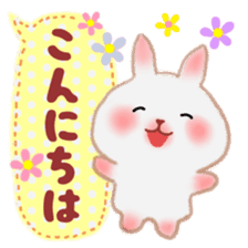 Usable pretty rabbit 5 sticker #11517977