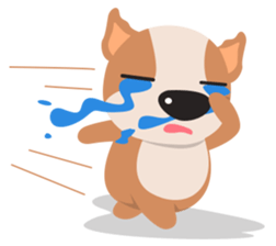 Brownie Bowow, the brown dog sticker #11518337