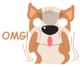 Brownie Bowow, the brown dog sticker #11518338