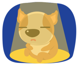 Brownie Bowow, the brown dog sticker #11518344