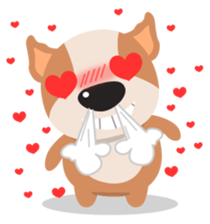 Brownie Bowow, the brown dog sticker #11518345