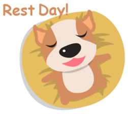 Brownie Bowow, the brown dog sticker #11518347