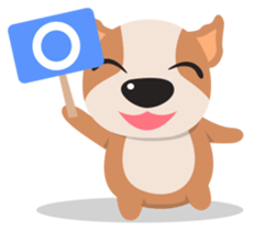 Brownie Bowow, the brown dog sticker #11518353