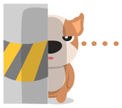 Brownie Bowow, the brown dog sticker #11518355