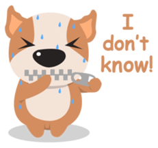 Brownie Bowow, the brown dog sticker #11518361
