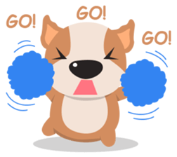 Brownie Bowow, the brown dog sticker #11518374