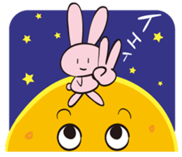 Moon Bunny sticker #11519296