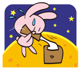 Moon Bunny sticker #11519312