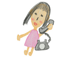 sticker written in colored pencil2 sticker #11519794