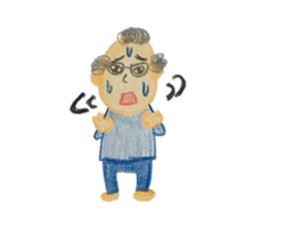 sticker written in colored pencil2 sticker #11519800