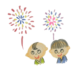 sticker written in colored pencil2 sticker #11519812