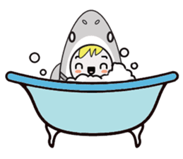 Fin the Shark Boy sticker #11519976