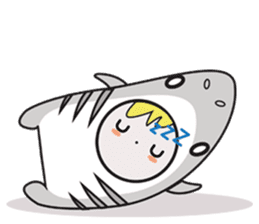 Fin the Shark Boy sticker #11519978