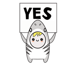 Fin the Shark Boy sticker #11519989