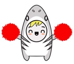 Fin the Shark Boy sticker #11519997