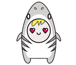 Fin the Shark Boy sticker #11519999