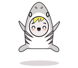 Fin the Shark Boy sticker #11520001