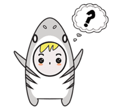 Fin the Shark Boy sticker #11520002