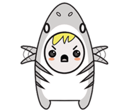Fin the Shark Boy sticker #11520006