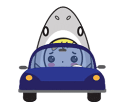 Fin the Shark Boy sticker #11520010