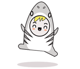 Fin the Shark Boy sticker #11520014