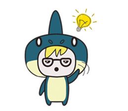 Fin the Shark Boy sticker #11520016