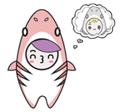 Fin the Shark Boy sticker #11520022