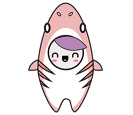 Fin the Shark Boy sticker #11520024