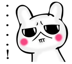 I answer with exaggerated rabbit. sticker #11520539