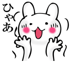 I answer with exaggerated rabbit. sticker #11520544