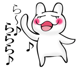 I answer with exaggerated rabbit. sticker #11520568