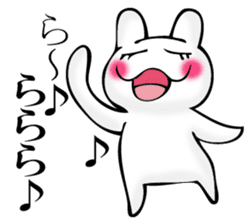 I answer with exaggerated rabbit. sticker #11520568