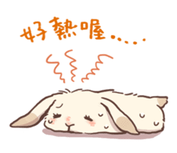 Long Furry Bunny and Short Furry Bunny sticker #11521017