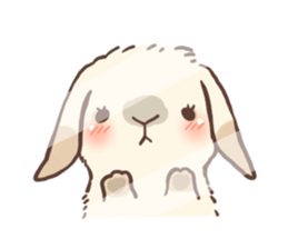 Long Furry Bunny and Short Furry Bunny sticker #11521018
