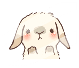 Long Furry Bunny and Short Furry Bunny sticker #11521018