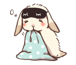 Long Furry Bunny and Short Furry Bunny sticker #11521019