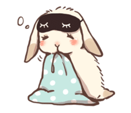 Long Furry Bunny and Short Furry Bunny sticker #11521019
