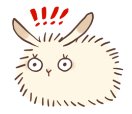 Long Furry Bunny and Short Furry Bunny sticker #11521020