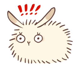 Long Furry Bunny and Short Furry Bunny sticker #11521020