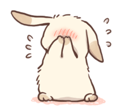 Long Furry Bunny and Short Furry Bunny sticker #11521021