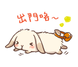 Long Furry Bunny and Short Furry Bunny sticker #11521022