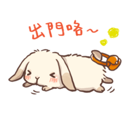 Long Furry Bunny and Short Furry Bunny sticker #11521022