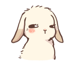 Long Furry Bunny and Short Furry Bunny sticker #11521023