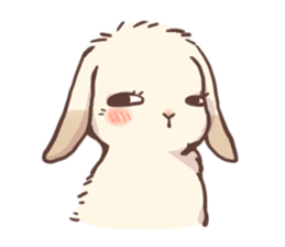 Long Furry Bunny and Short Furry Bunny sticker #11521023