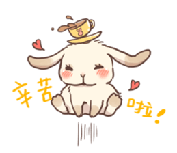 Long Furry Bunny and Short Furry Bunny sticker #11521025