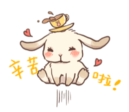 Long Furry Bunny and Short Furry Bunny sticker #11521025