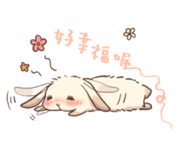 Long Furry Bunny and Short Furry Bunny sticker #11521027