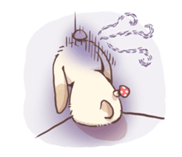 Long Furry Bunny and Short Furry Bunny sticker #11521028