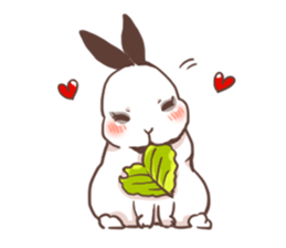 Long Furry Bunny and Short Furry Bunny sticker #11521030