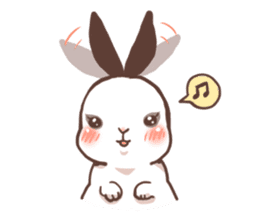 Long Furry Bunny and Short Furry Bunny sticker #11521034